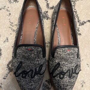 Ellen Degeneres Black and Gray Love Loafers